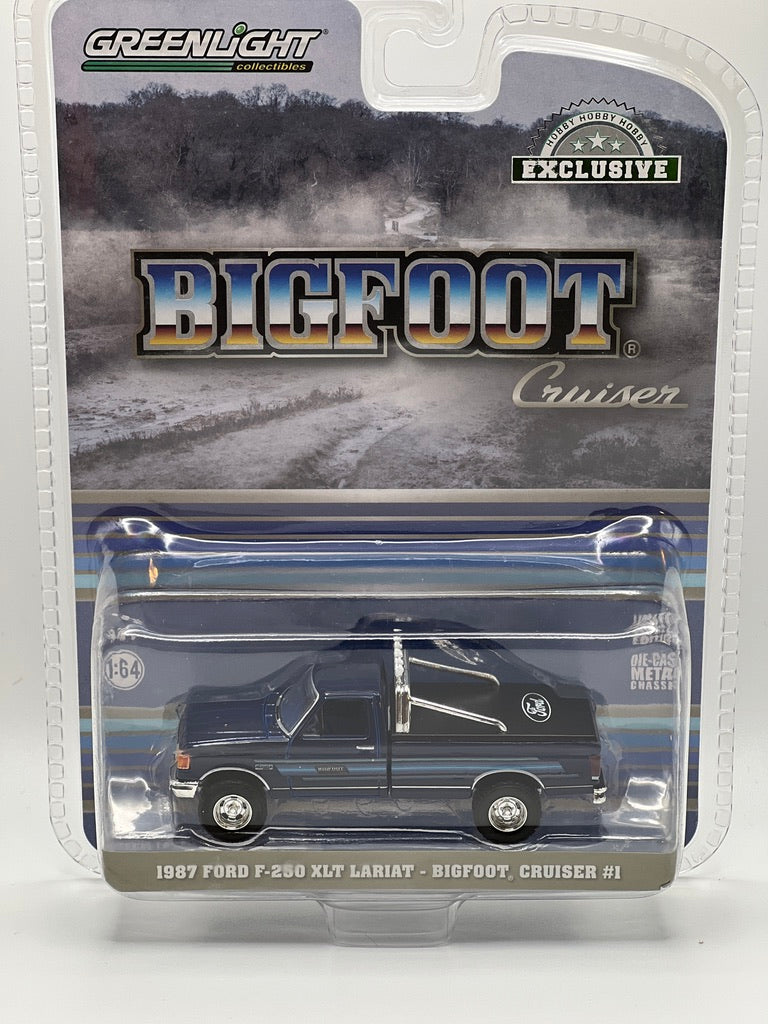 Greenlight Hobby Exclusive - 1987 Ford F-250 XLT Lariat - Bigfoot Cruiser #1