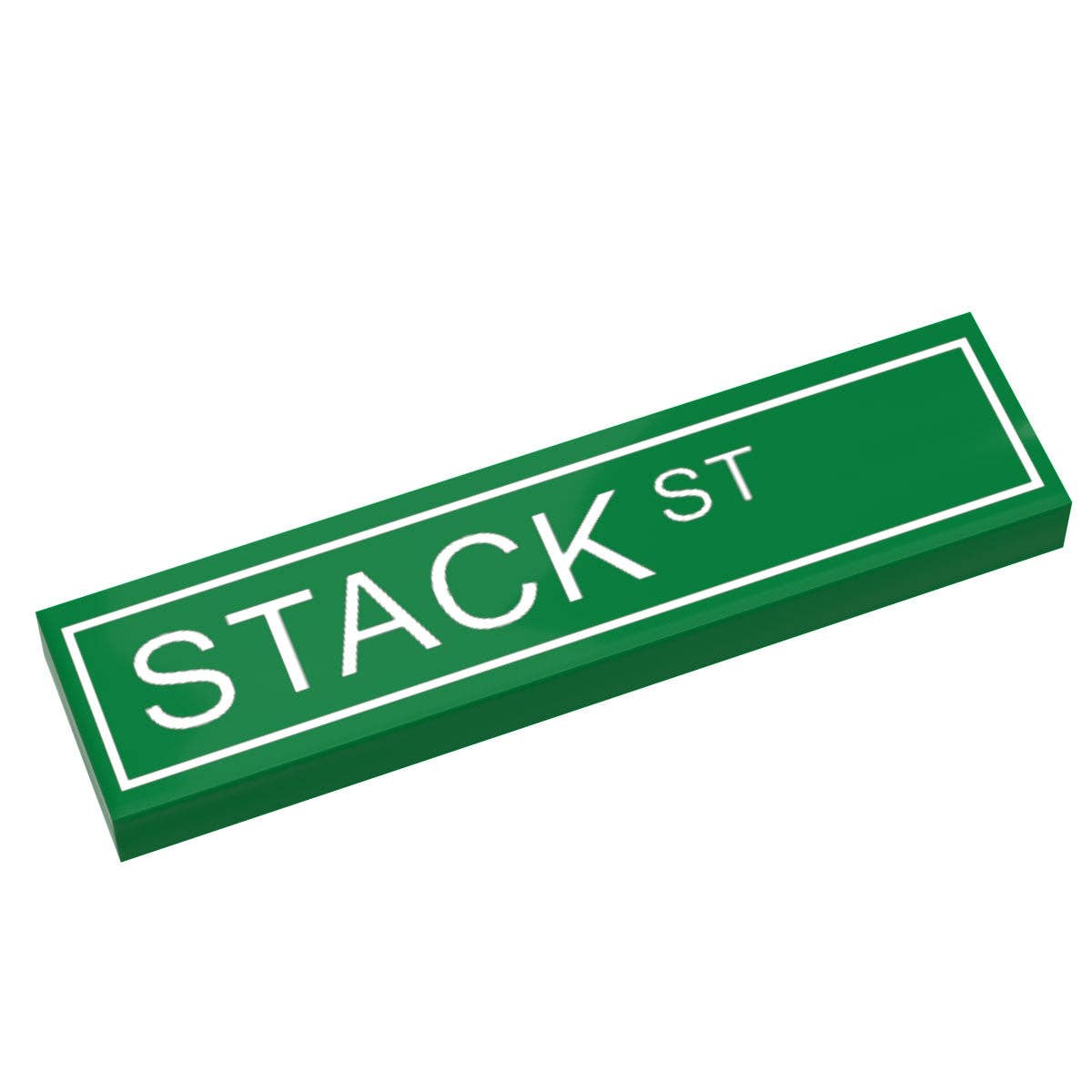 B3 Customs - Stack St. Street Sign (1x4 Tile)