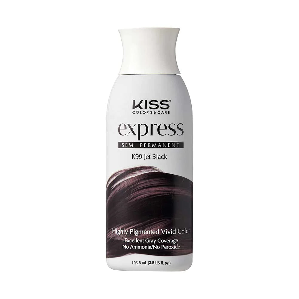 KISS EXPRESS SEMI PERMANENT HIGHLY PIGMENTED VIVID COLOR HAIR DYE - 3.5 FL OZ