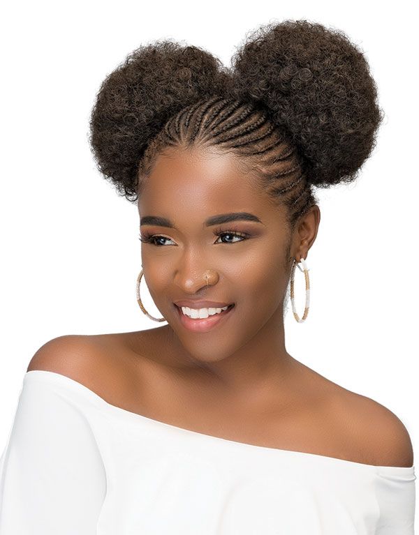 Janet Collection Ponytail Afro Puff 2pcs