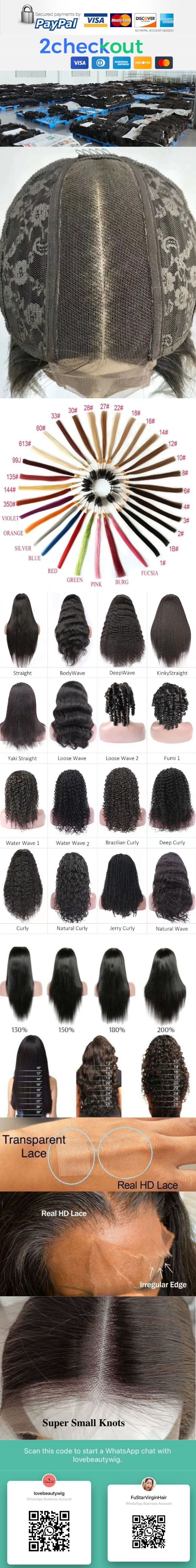 Perruque à fermeture 2 par 6