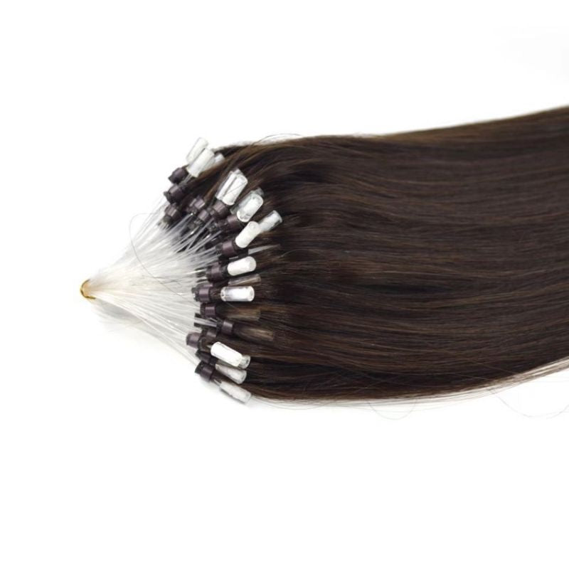 Straight Micro Link Hair Extensions Human Hair