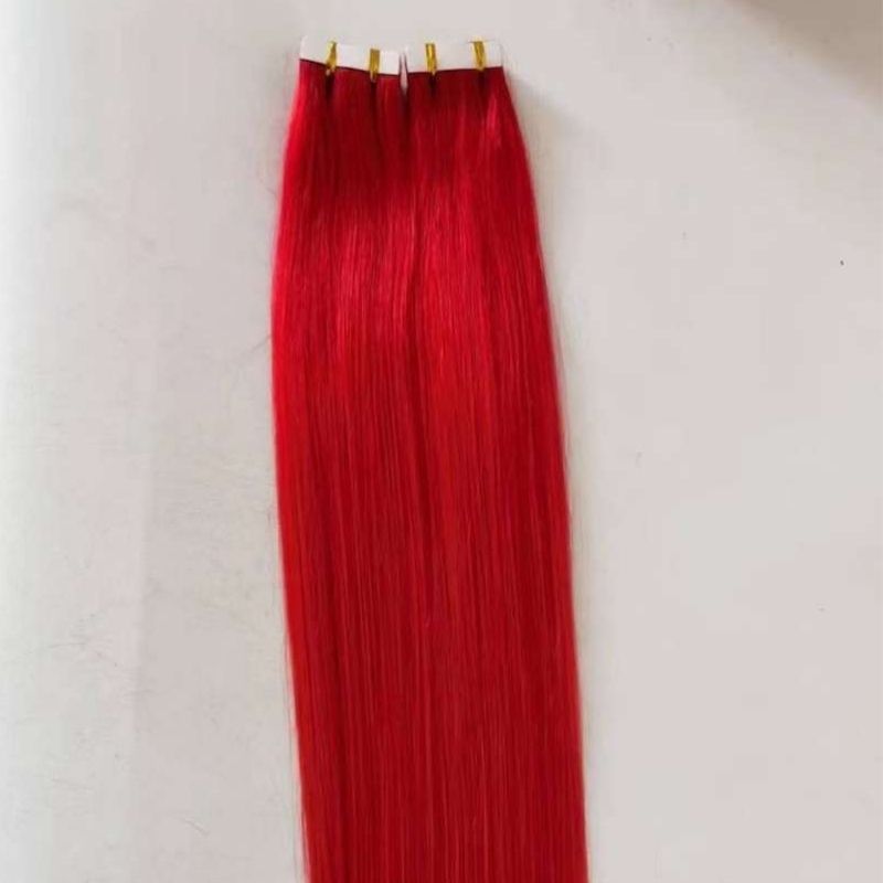 Red Tape In Extensions Human Hair