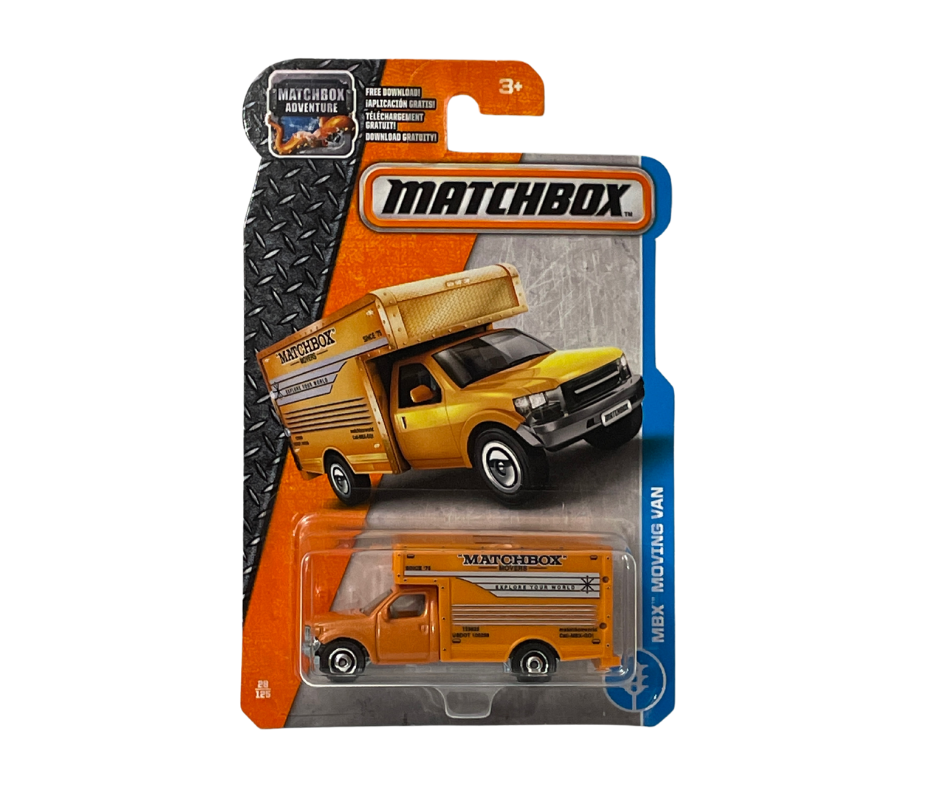 Matchbox 2016 MBX Adventure Moving Van, 28/125, Orange