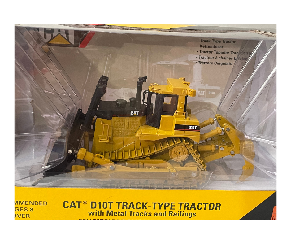 Norscot CAT D10T Track-Type Tractor With Metal Tracks and Railings, 1:50