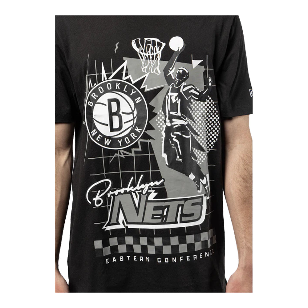 New Era Brooklyn Nets NBA Rally Drive Short Sleeve T-Shirt