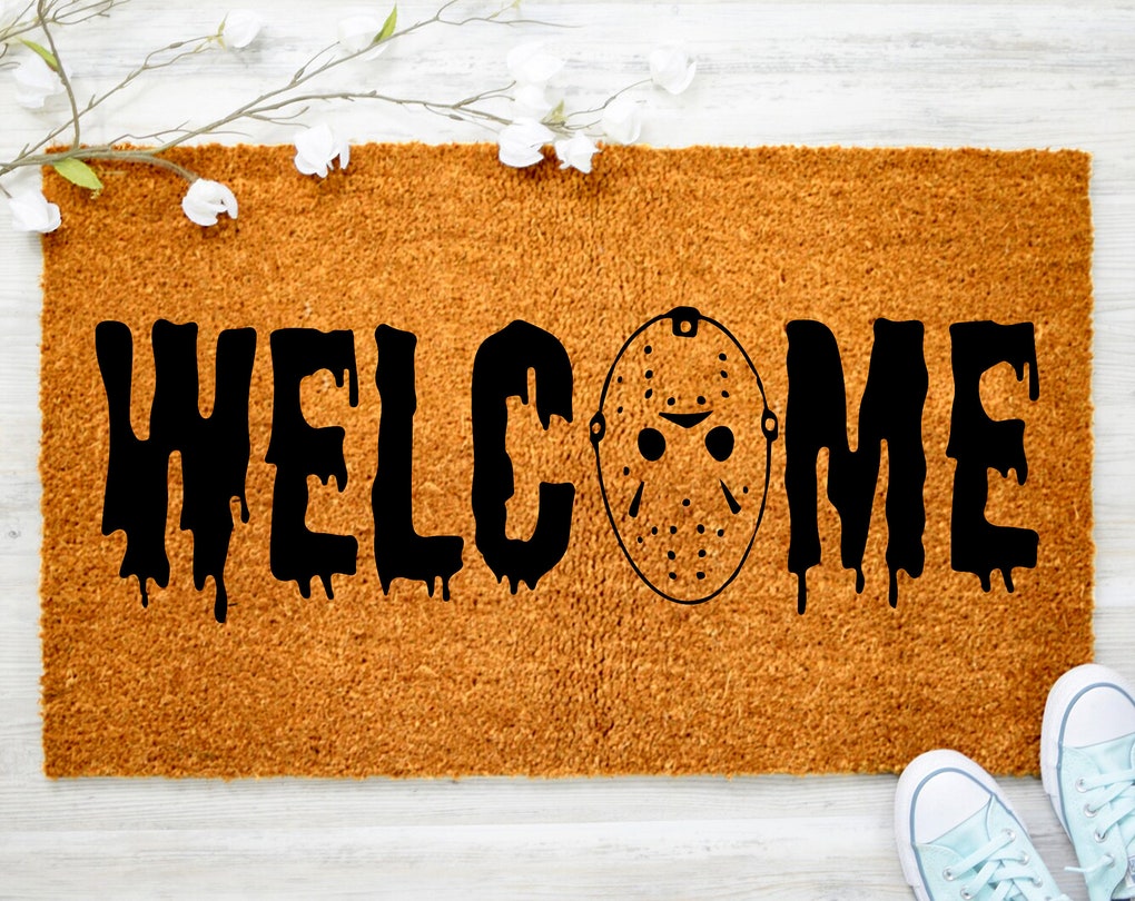 Welcome Halloween Doormat, Halloween Decoration, Halloween Porch Decor, Home Decor, Outdoor Decor, Entryway Decor