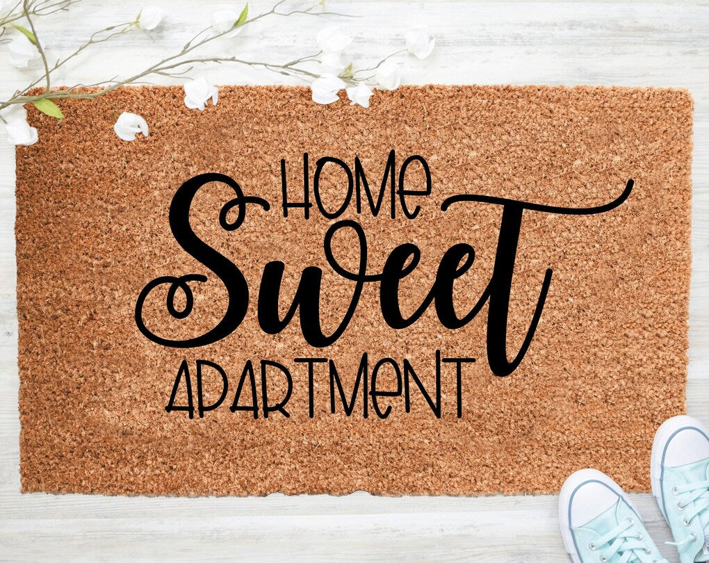Chillever- Out Doormat- Home Sweet Apartment Doormat, Welcome Doormat, Porch Decor, Fall Porch Decor, Coir Doormat