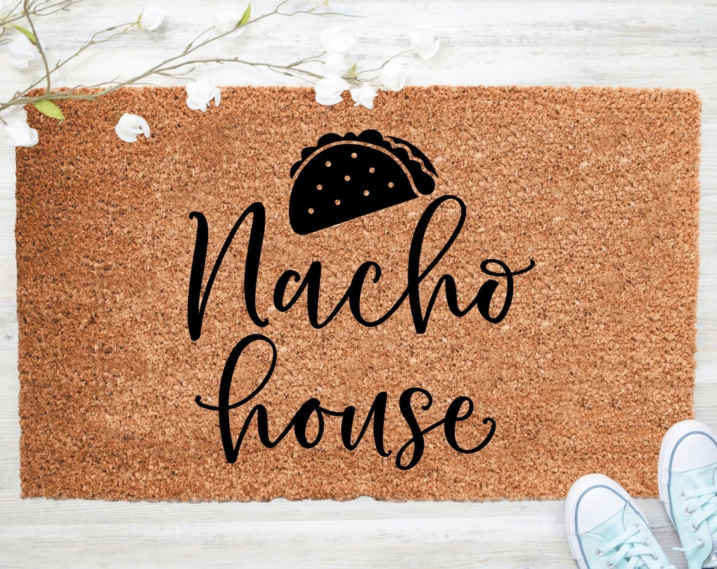 Chillever- Out Doormat- Nacho House Doormat, Welcome Doormat, Rug, Porch Decor, Fall Porch Decor, Coir Doormat