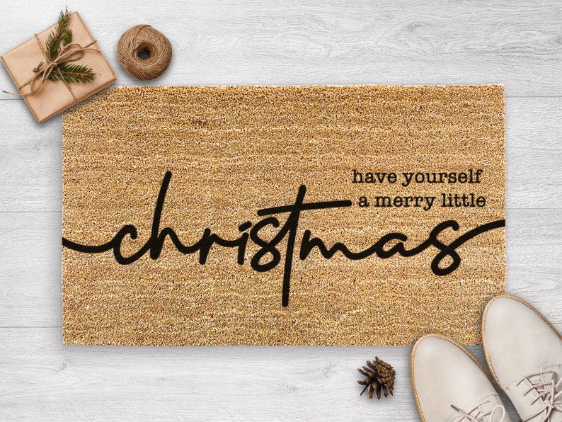 Have Yourself A Merry Little Christmas, Christmas Door Mat, New Home Gift, Housewarming Gift, Christmas Decor