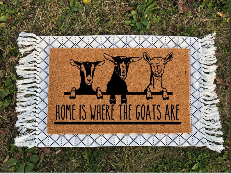 Home Is Where The Goats Are Doormat