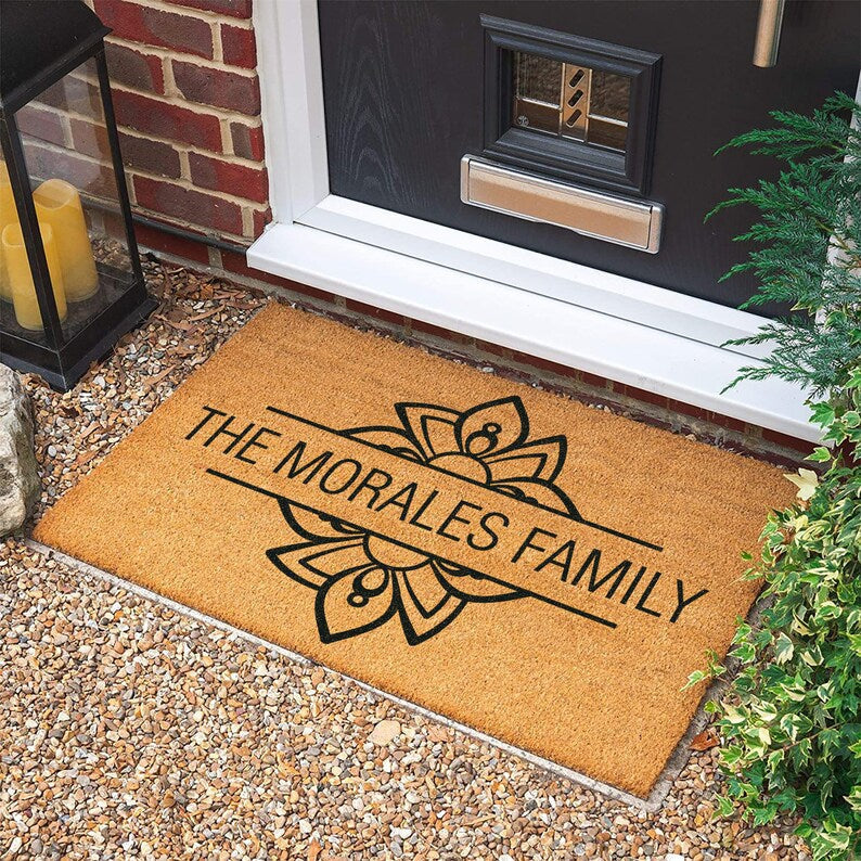 Welcome Door Mat, Personalized Gift, Personalized Custom Doormat, Housewarming Gift, Wedding Gift, New Home Gift