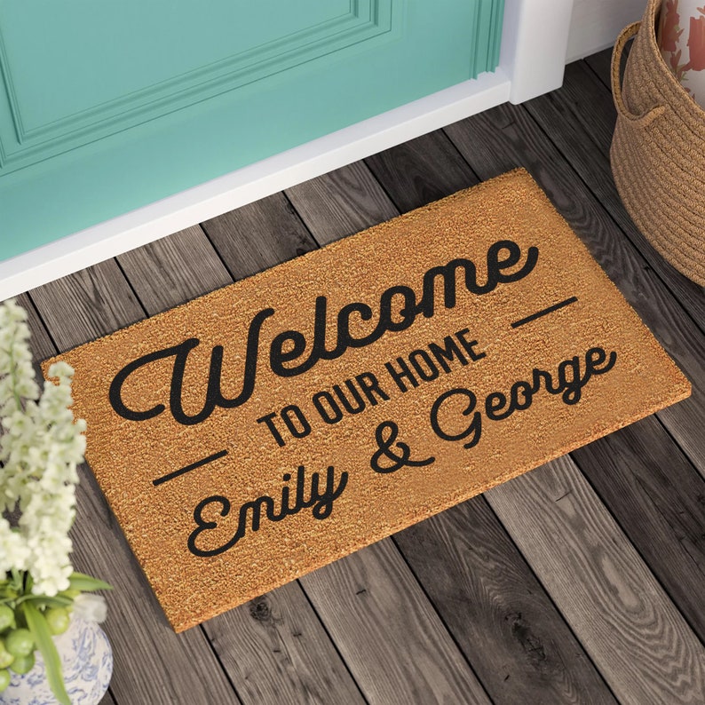 Housewarming Gift, Personalized Gift, Wedding Gift, Personalized Custom Doormat, New Home Gift, Welcome Door Mat