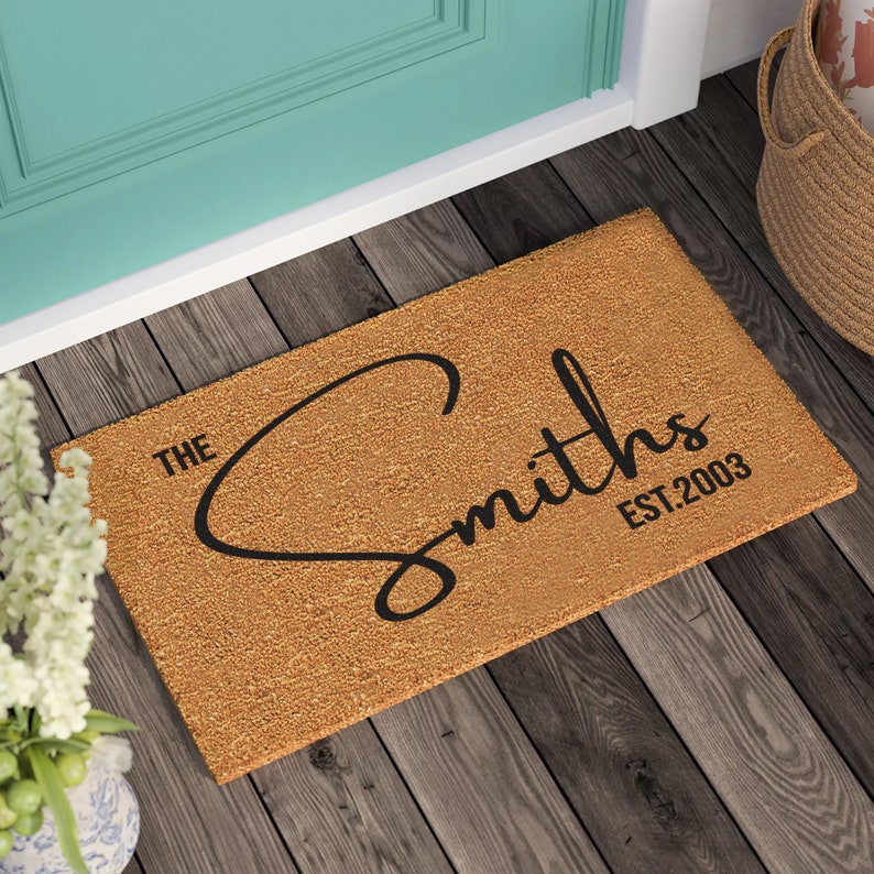 Personalized Custom Doormat, Wedding Gift, New Home Gift, Welcome Door Mat, Personalized Gift, Housewarming Gift