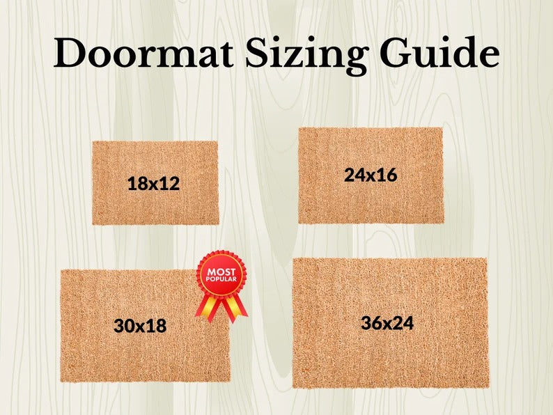 Welcome Door Mat, Personalized Gift, Personalized Custom Doormat, Housewarming Gift, Wedding Gift, New Home Gift