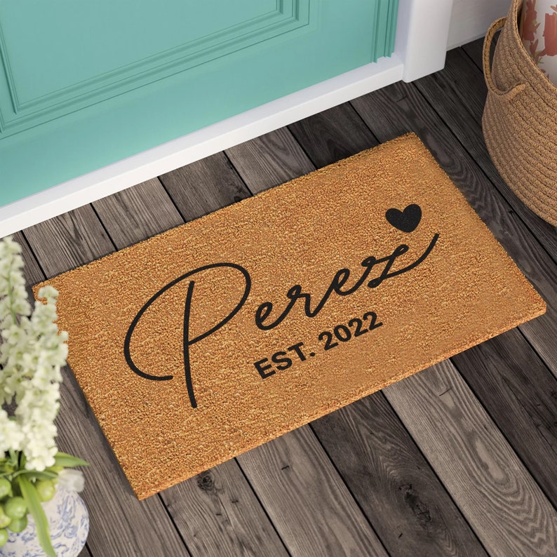 Housewarming Gift, Personalized Custom Doormat, Welcome Door Mat, Wedding Gift, New Home Gift, Personalized Gift