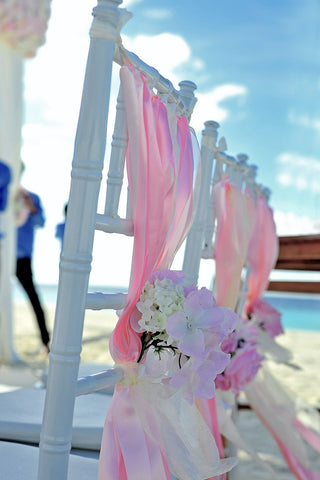 pink wedding decoration