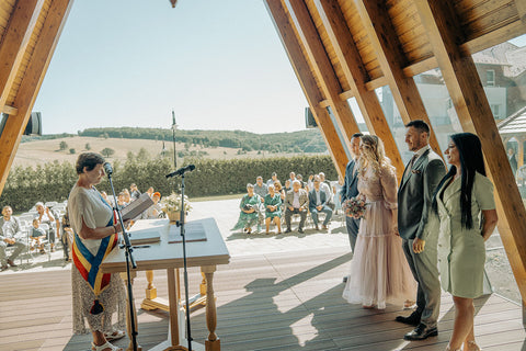 Colour and fabric variety of mermaid bridesmaid dresses