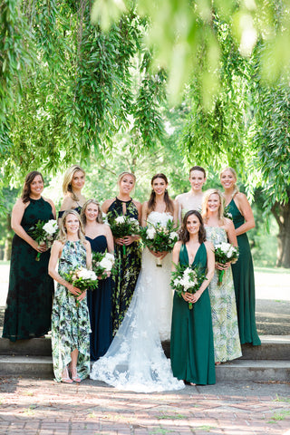 Rules for designing mismatched bridesmaid dresses