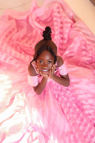 pink wedding guest dress