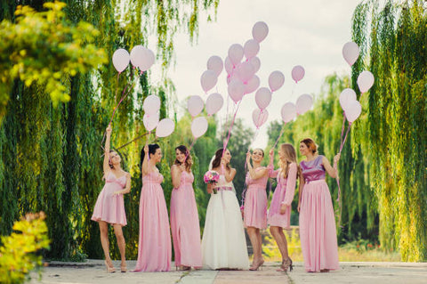 pink bridesmaid dress