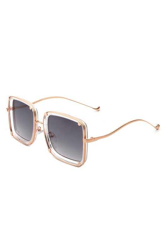 Classic Square Retro Tinted Fashion Sunglasses