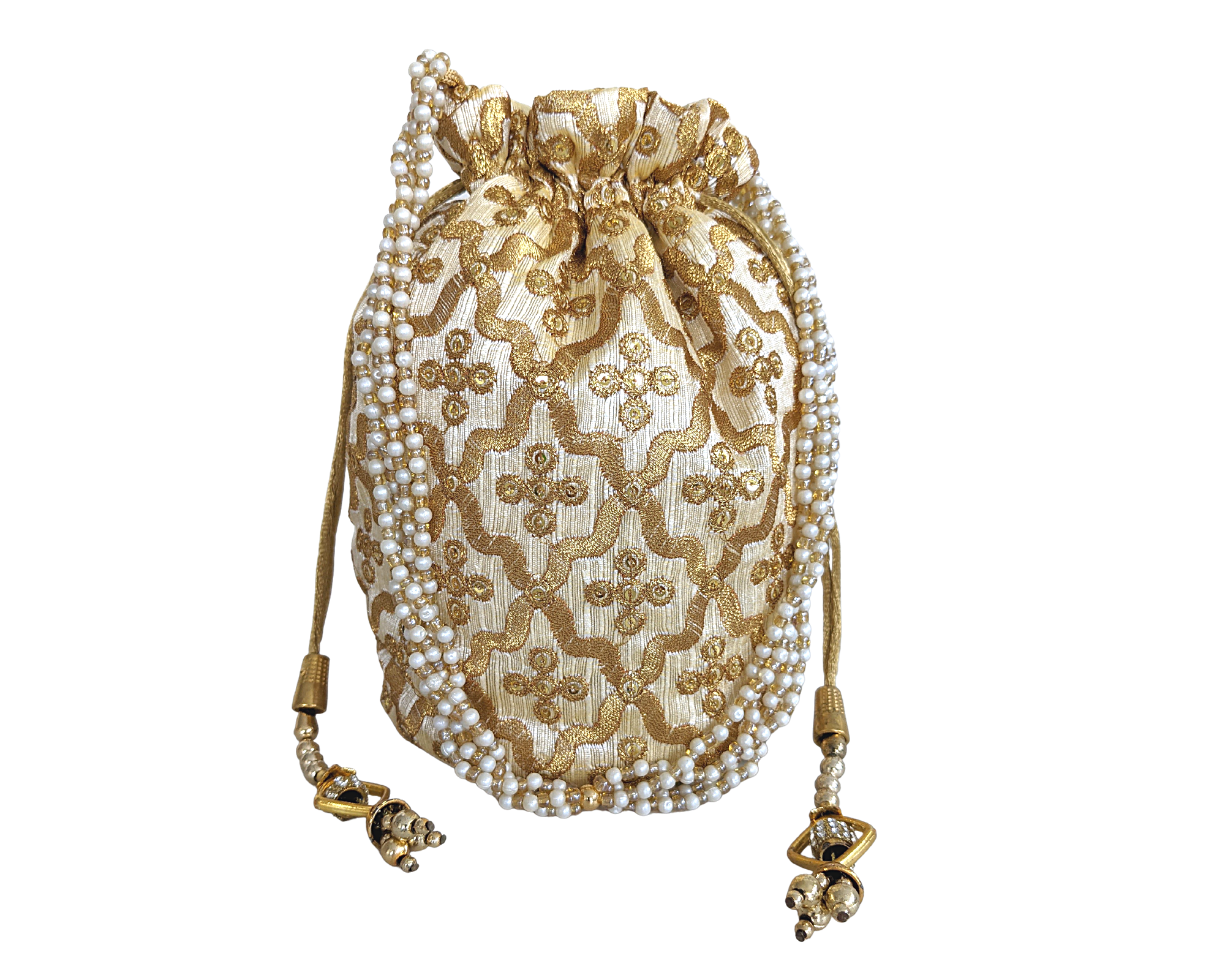 Silk Potli Drawstring Bag