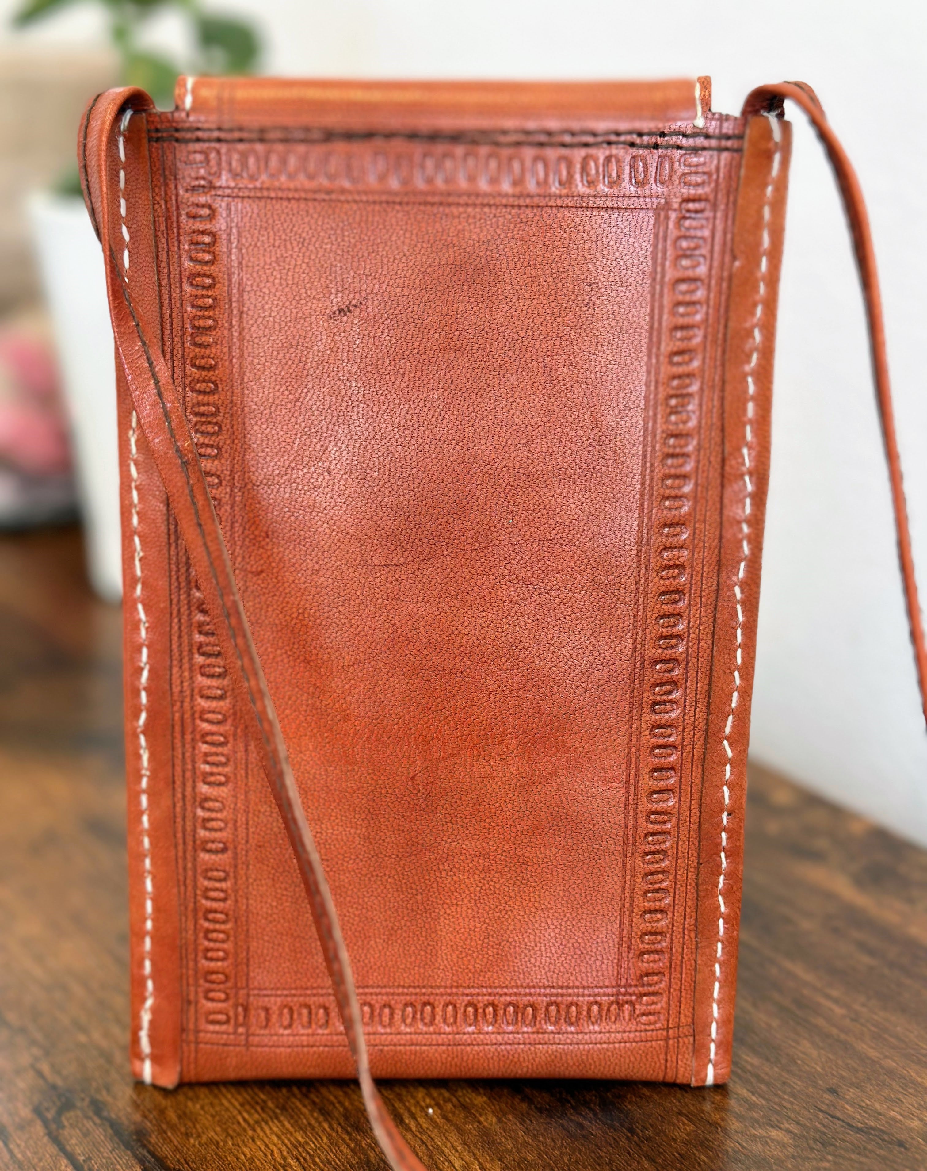 Leather Mobile Crossbody Sling Bag