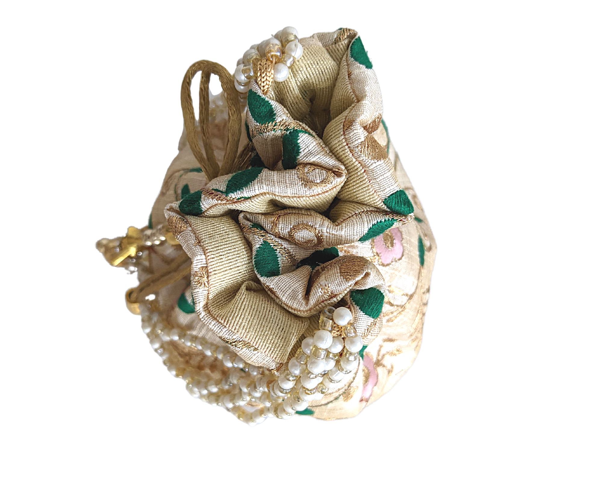 Silk Potli Drawstring Bag