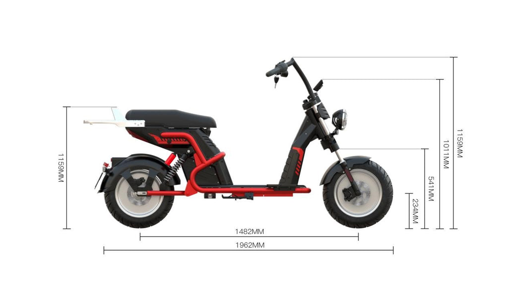 rooder citycoco electric scooter Larsky 2000w
