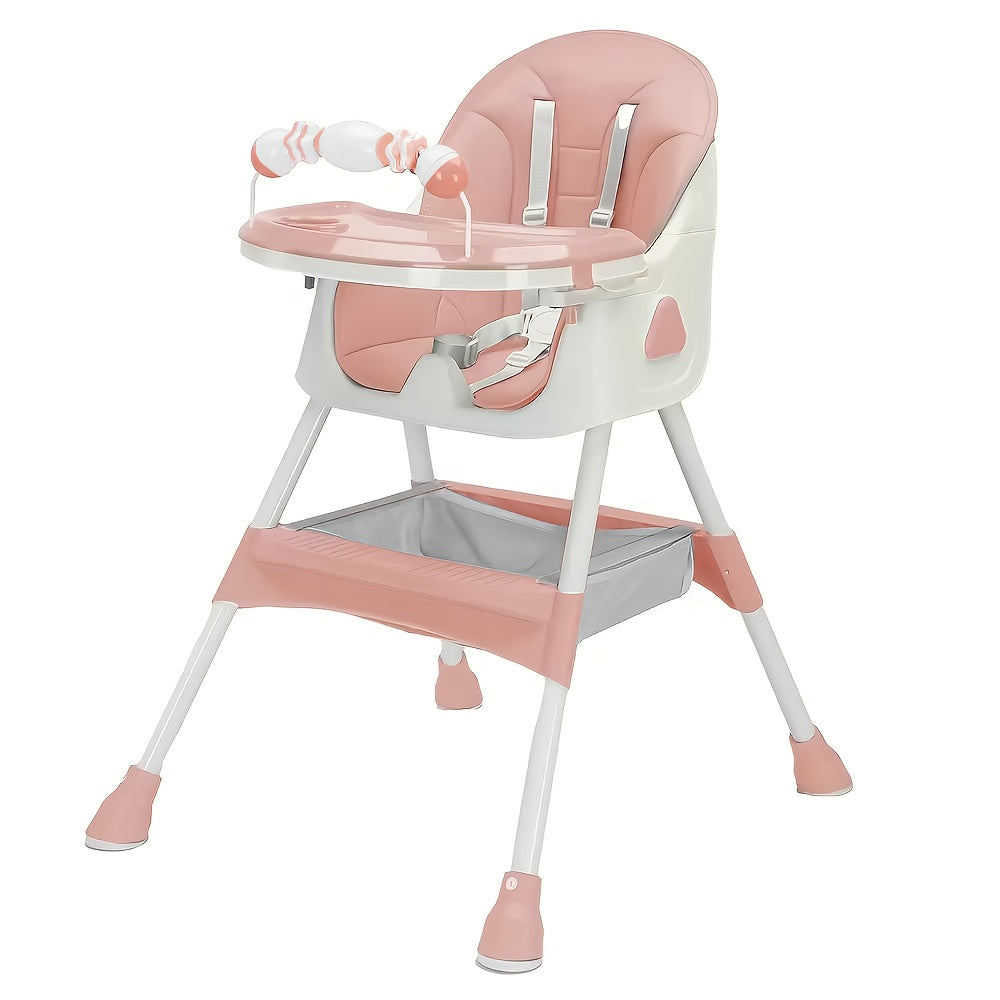 Modern Portable Children High Chair, Adjustable Multifunction Eat Play Chair & Table For Toddler High Seat Infant Baby Food Plate, Christmas Halloween Gift Easter Gift