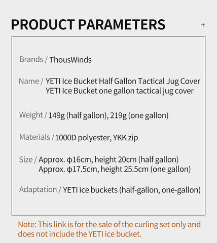 [The Earth]CODURA Jug Cover for YETI RAMBLER JUG/Half gallon,One Gallon/4  colors