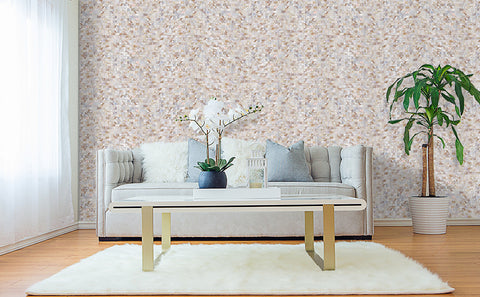 Shell Mosaic Backsplash for Living Room Scenario Show