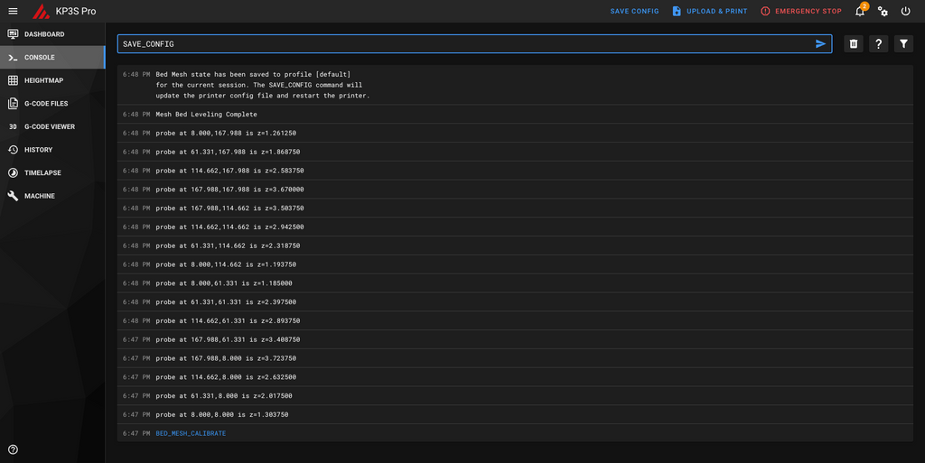 P10 SAVE_CONFIG