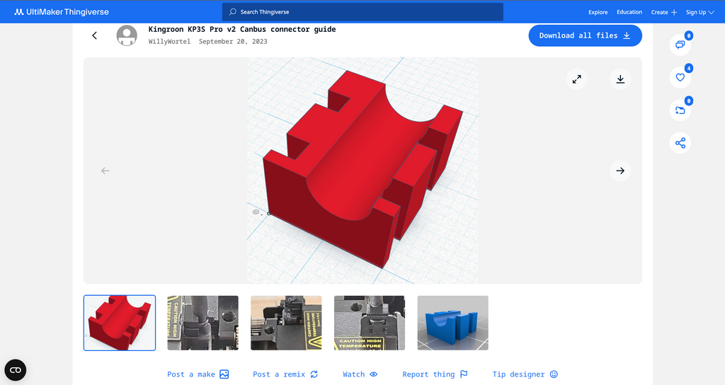 P1 Kingroon KP3S Pro v2 Canbus-Stecker-Anleitung