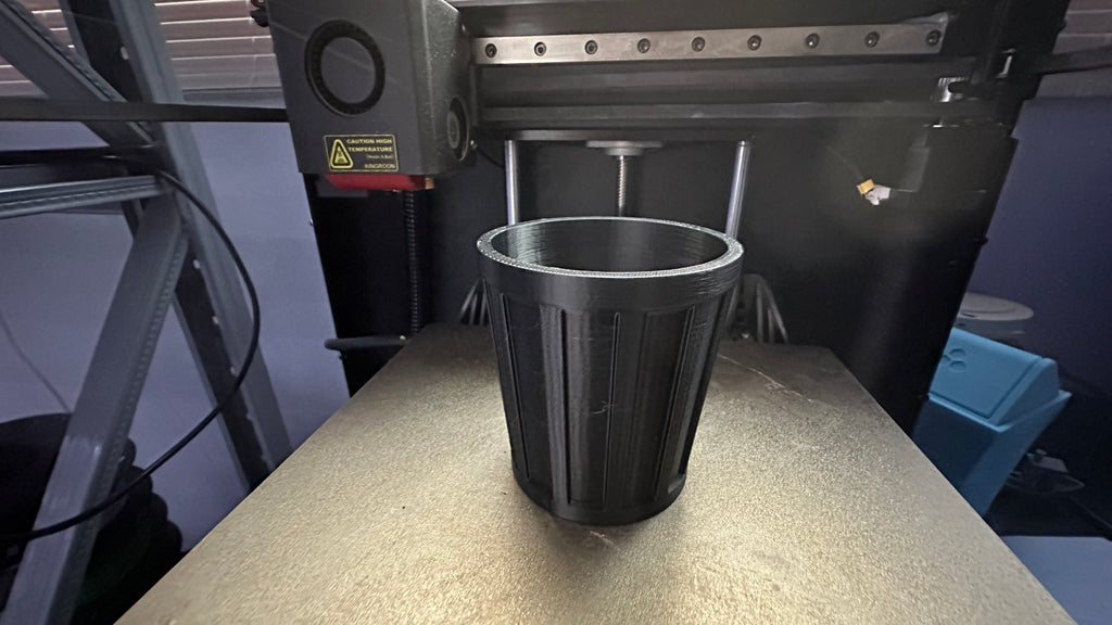 P1 ABS Trash Bin Finished on KINGROON KLP1 3D Printer