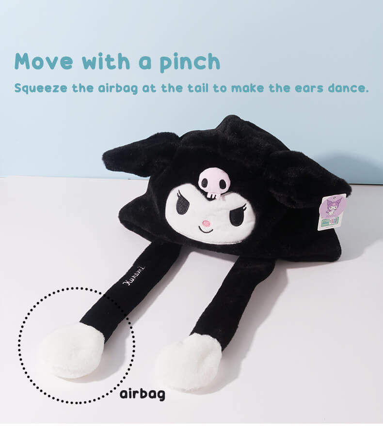 Fun Fluffy Kuromi Dancing Ears Hat