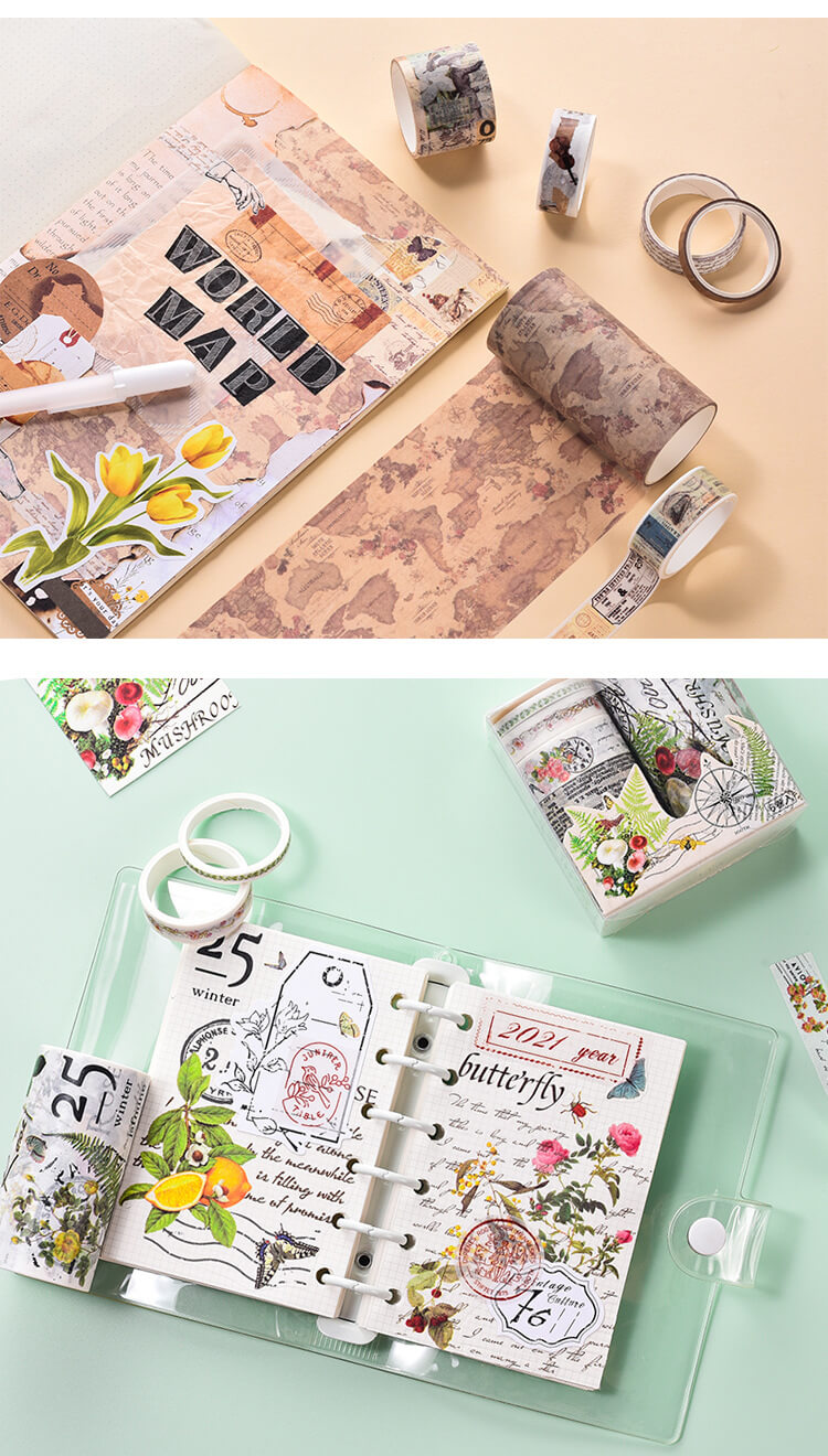 Vintage Half Time Series Washi Tapes