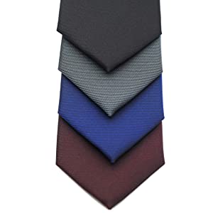 plain color business tie for men