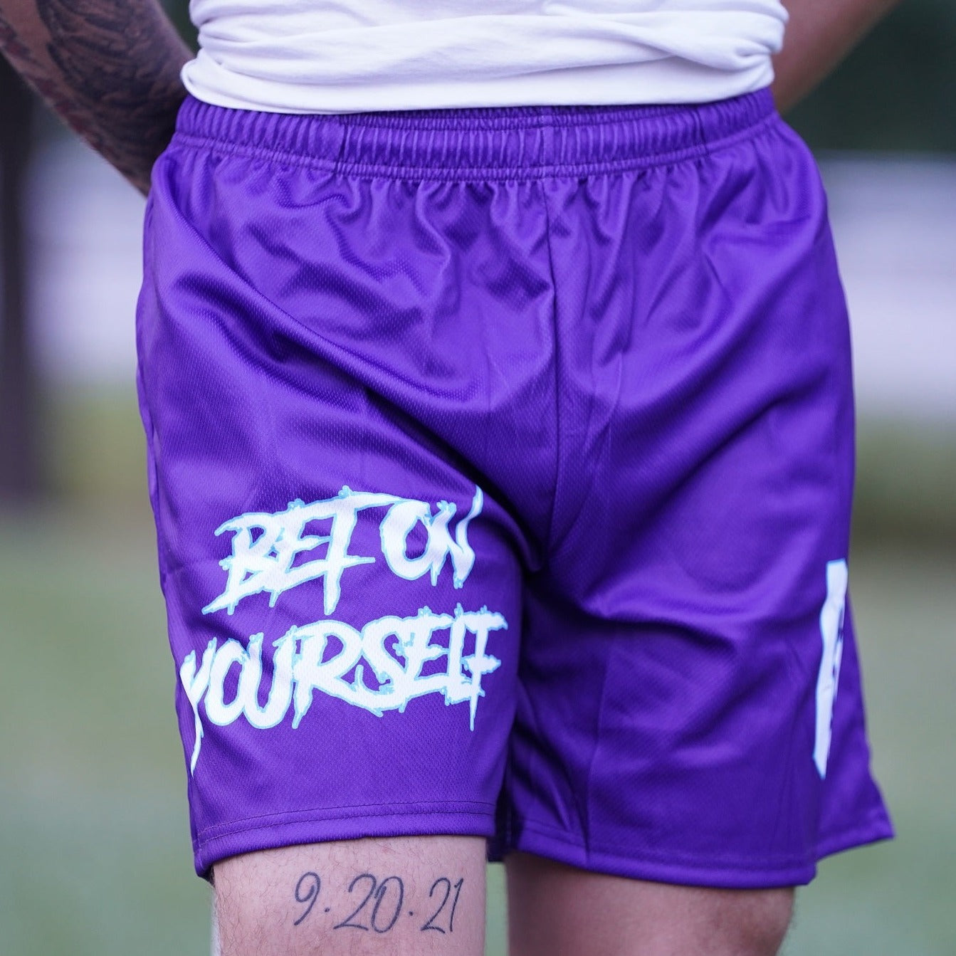 Bet On Yourself Purple Shorts