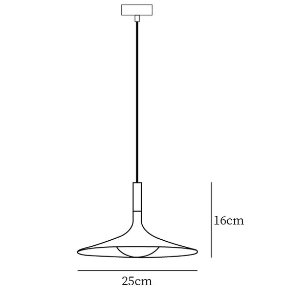 Dimensions Lampe Suspendue Cheek