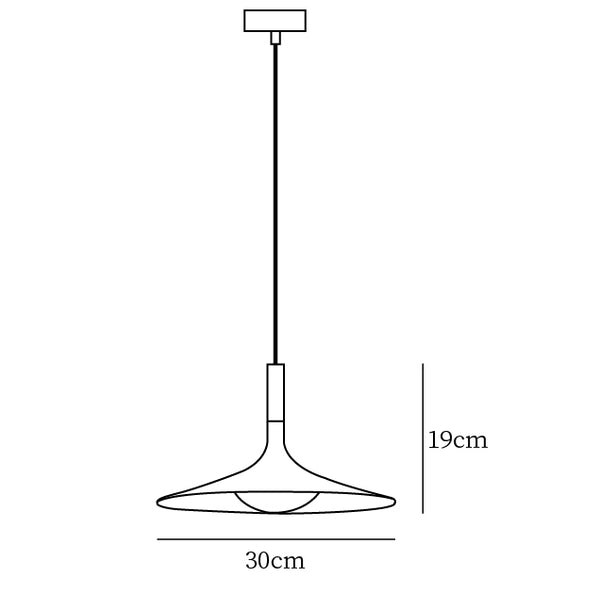 Dimensions Lampe Suspendue Cheek