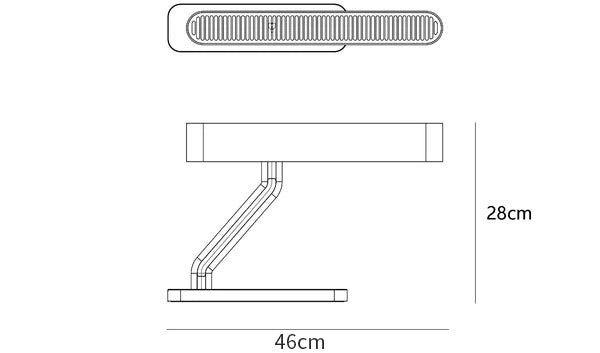 Colt Table Lamp dimensions