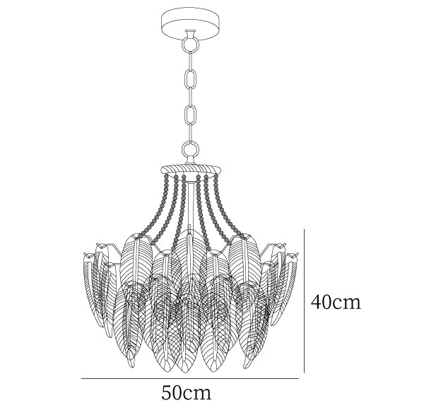 Dimensioni Lampadari Crystal Feather