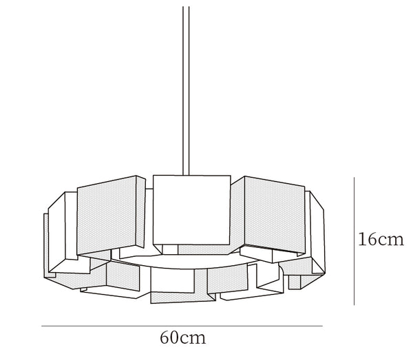 Dimensiones de la lámpara colgante Impression