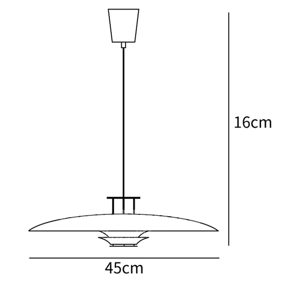 JL 341 Pendant Light dimensions