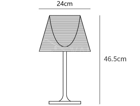 Ktribe Table Lamp dimensions