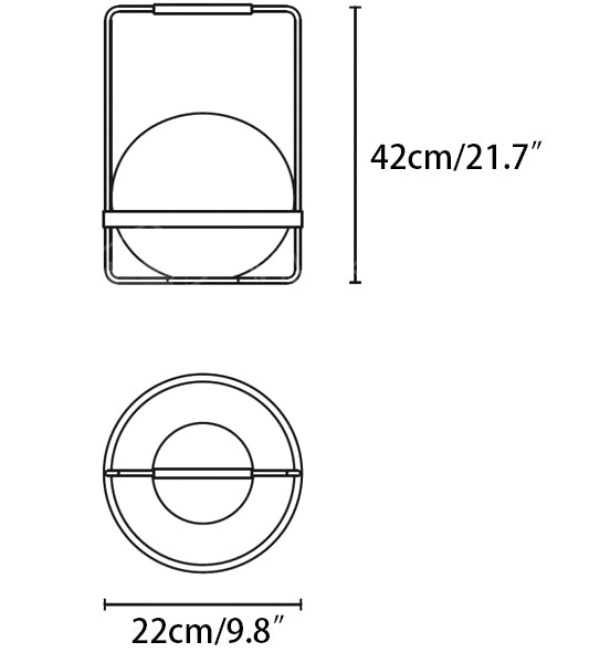 Dimensioni lampada da tavolo Palma
