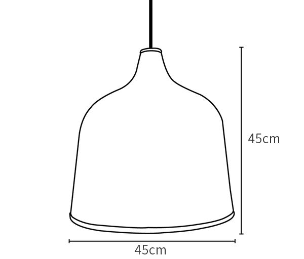 Dimensions de la suspension Rattan