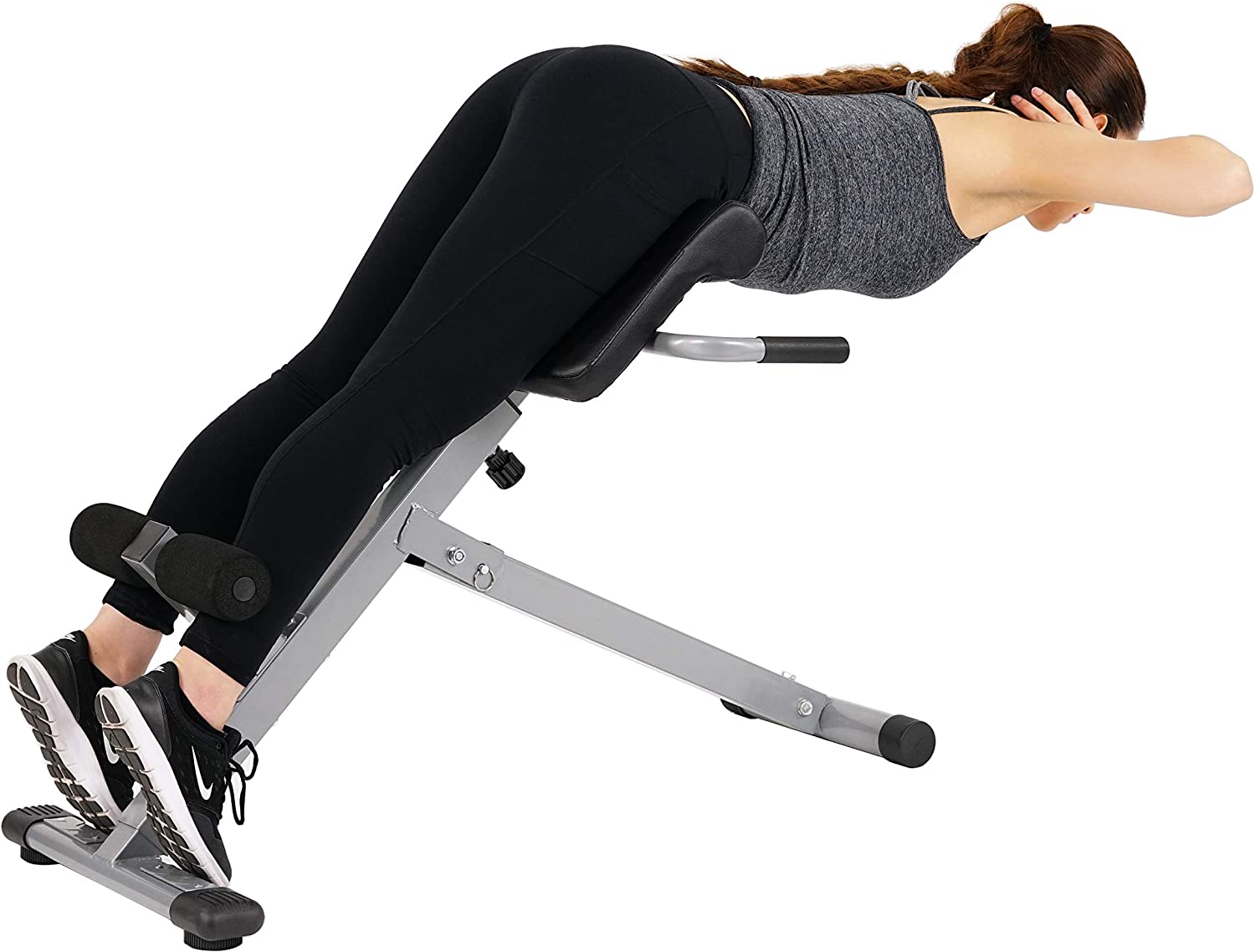 Bench Workout Hyperextension 45 Degree Exercise Chair Home Gym